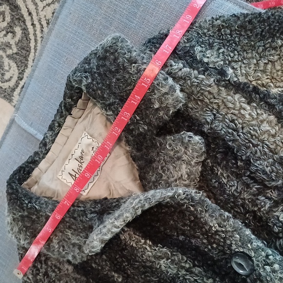 Persian Lamb vintage crop double breasted coat M Alaskan Furs - Picture 10 of 15